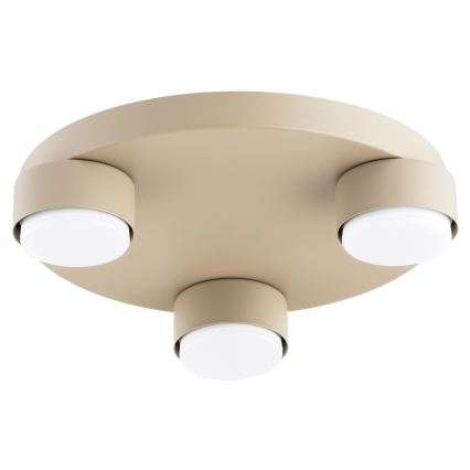 Brilagi - LED RGB+CCT dimmbare Deckenleuchte MONO 3xGX53/14W/230V 2700-6500K Wi-Fi Tuya Ø 30 cm beige