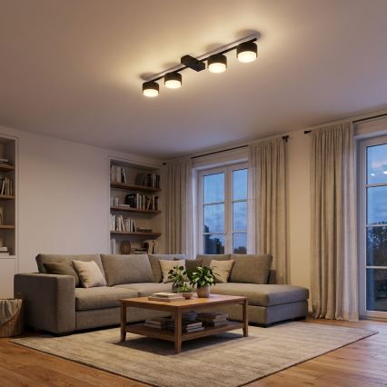 BRILAGI - LED RGB+CCT dimmbarer Einbaustrahler MONO 4xGX53/14W/230V 2700-6500K Wi-Fi Tuya schwarz