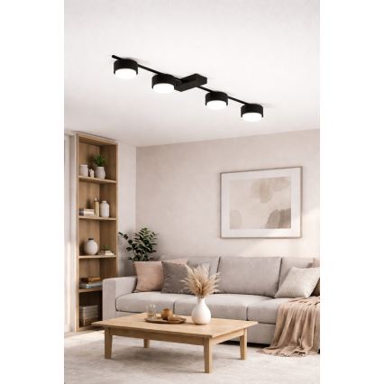 BRILAGI - LED RGB+CCT dimmbarer Einbaustrahler MONO 4xGX53/14W/230V 2700-6500K Wi-Fi Tuya schwarz