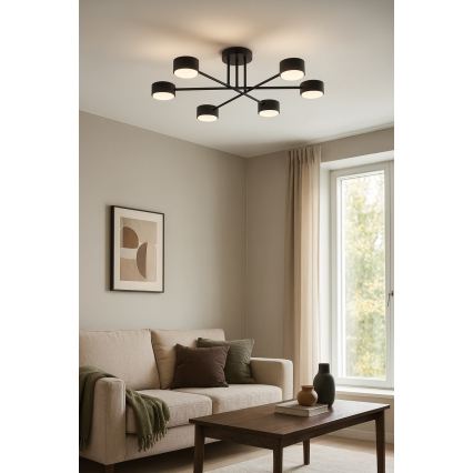 BRILAGI - LED RGB+CCT dimmbare aufgesetzte Deckenleuchte MONO 6xGX53/14W/230V 2700-6500K Wi-Fi Tuya schwarz