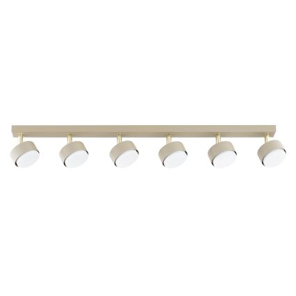 BRILAGI - dimmbarer LED RGB+CCT Einbaustrahler MONO 6xGX53/14W/230V 2700-6500K Wi-Fi Tuya beige/gold