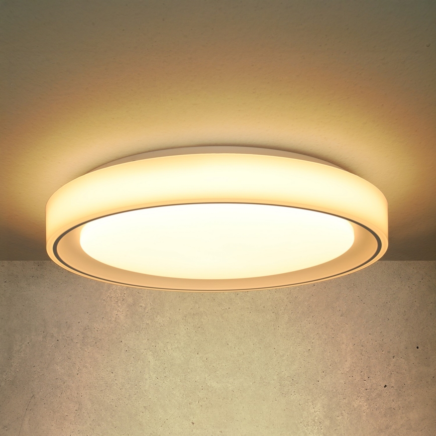Brilagi - LED RGB dimmbare Deckenleuchte FLOCO LED/30W/230V 3000-6500K Wi-Fi Tuya + LED/6W + Fernbedienung