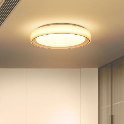 Brilagi - LED RGB dimmbare Deckenleuchte FLOCO LED/30W/230V 3000-6500K Wi-Fi Tuya + LED/6W + Fernbedienung