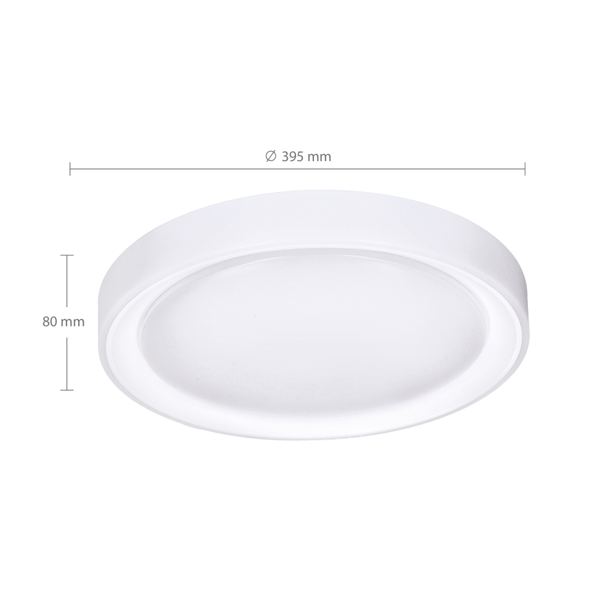 Brilagi - LED RGB dimmbare Deckenleuchte FLOCO LED/30W/230V Ø 39,5 cm 3000-6500K Wi-Fi Tuya + LED/6W + Fernbedienung