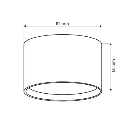 BRILAGI - LED RGB+CCT dimmbares Badezimmer-Einbau-Spot SMOOTH1xGX53/14W/230V 60x82 mm 2700-6500K Wi-Fi Tuya Anthrazit IP54