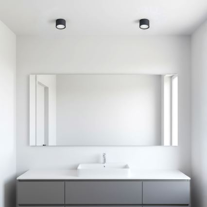 BRILAGI - LED RGB+CCT dimmbarer Badezimmer-Einbaustrahler SMOOTH1xGX53/14W/230V 60x82 mm 2700-6500K Wi-Fi Tuya schwarz IP54
