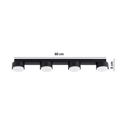 BRILAGI - LED RGB+CCT dimmbarer Einbaustrahler MONO 4xGX53/14W/230V 2700-6500K Wi-Fi Tuya schwarz