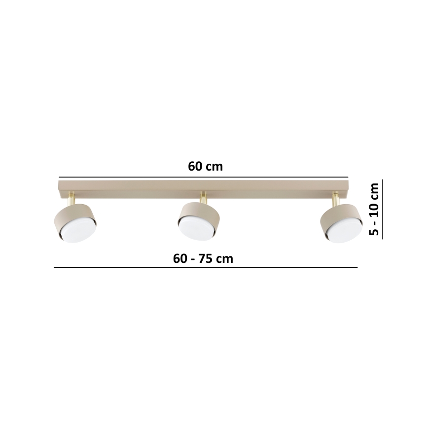 Brilagi - LED RGB+CCT dimmbarer Einbaustrahler MONO 3xGX53/14W/230V 2700-6500K Wi-Fi Tuya beige