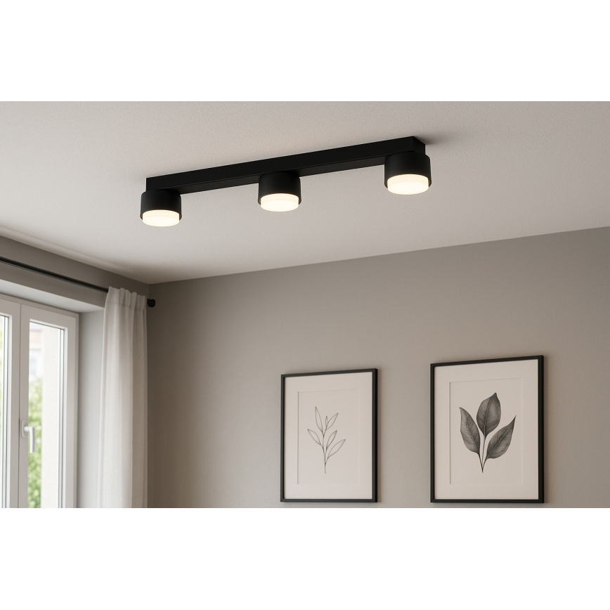 BRILAGI - LED RGB+CCT dimmbarer Einbaustrahler MONO 3xGX53/14W/230V 2700-6500K Wi-Fi Tuya schwarz