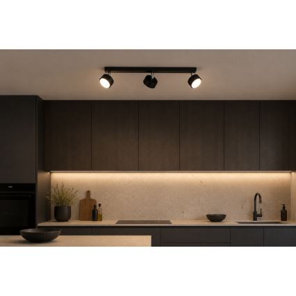 BRILAGI - LED RGB+CCT dimmbarer Einbaustrahler MONO 3xGX53/14W/230V 2700-6500K Wi-Fi Tuya schwarz