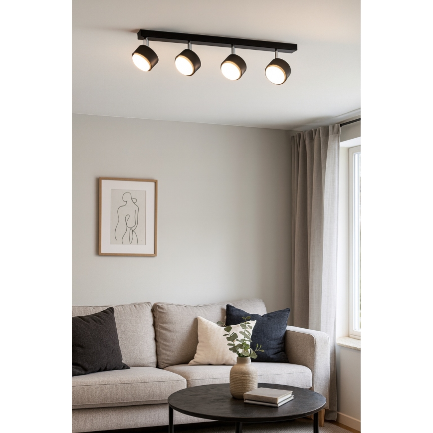 BRILAGI - LED RGB+CCT dimmbarer Einbaustrahler MONO 4xGX53/14W/230V 2700-6500K Wi-Fi Tuya schwarz