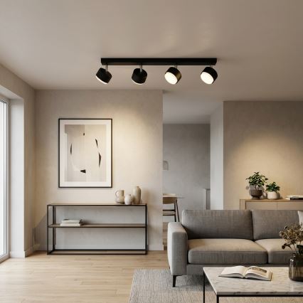 BRILAGI - LED RGB+CCT dimmbarer Einbaustrahler MONO 4xGX53/14W/230V 2700-6500K Wi-Fi Tuya schwarz