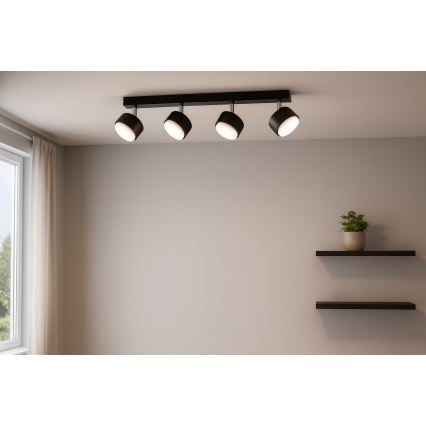 BRILAGI - LED RGB+CCT dimmbarer Einbaustrahler MONO 4xGX53/14W/230V 2700-6500K Wi-Fi Tuya schwarz