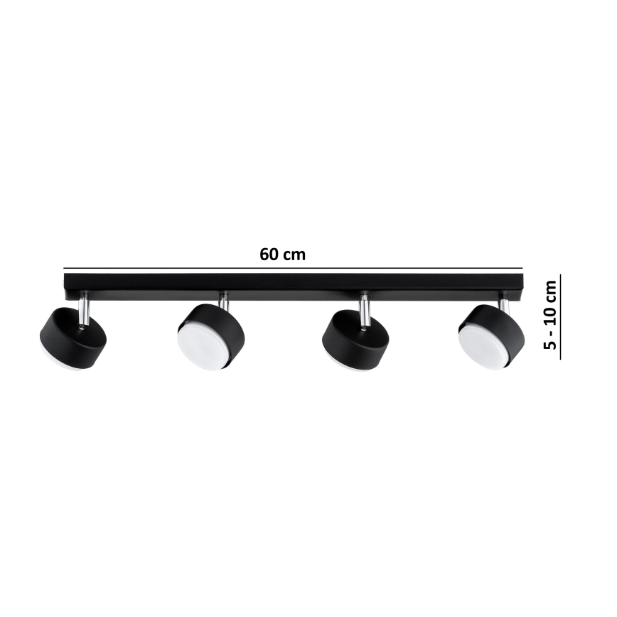 BRILAGI - LED RGB+CCT dimmbarer Einbaustrahler MONO 4xGX53/14W/230V 2700-6500K Wi-Fi Tuya schwarz