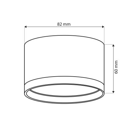 BRILAGI - LED RGB+CCT Dimmbarer Einbaustrahler SMOOTH 1xGX53/14W/230V 60x82 mm 2700–6500K Wi-Fi Tuya schwarz