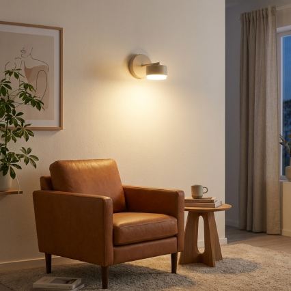 Brilagi - LED RGB+CCT dimmbare Wandleuchte MONO 1xGX53/14W/230V 2700-6500K Wi-Fi Tuya beige