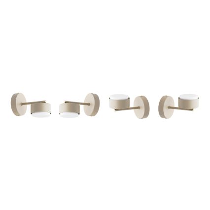 Brilagi - LED RGB+CCT dimmbare Wandleuchte MONO 1xGX53/14W/230V 2700-6500K Wi-Fi Tuya beige