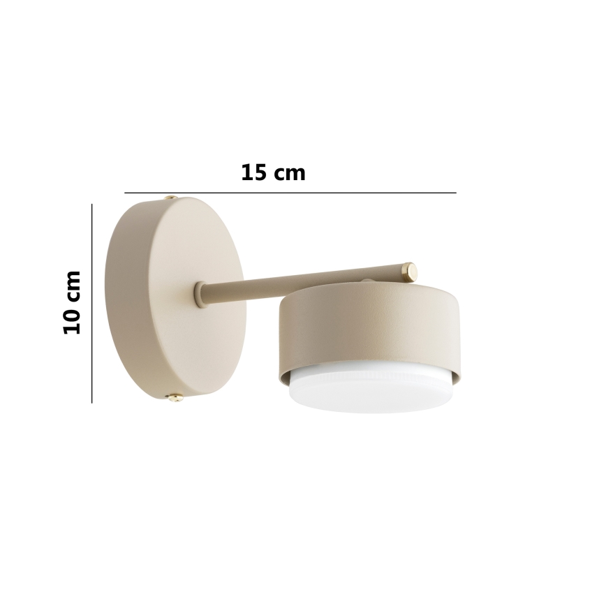 Brilagi - LED RGB+CCT dimmbare Wandleuchte MONO 1xGX53/14W/230V 2700-6500K Wi-Fi Tuya beige