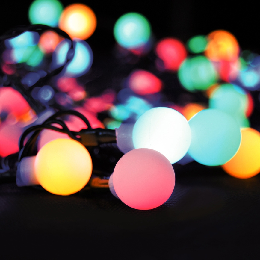 Brilagi - LED RGBW Weihnachts-Lichterkette für den Außenbereich 100xLED/8 Funktionen 15m IP44 + Fernbedienung