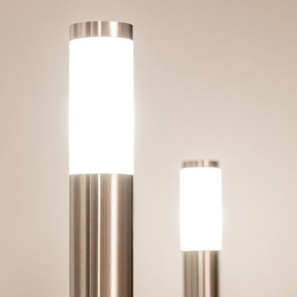 BRILAGI - dimmbare LED RGBW-Außenleuchte ELIA 1xE27/6,5W/230V 2700-6500K IP44 Wi-Fi 50 cm matt-chrom