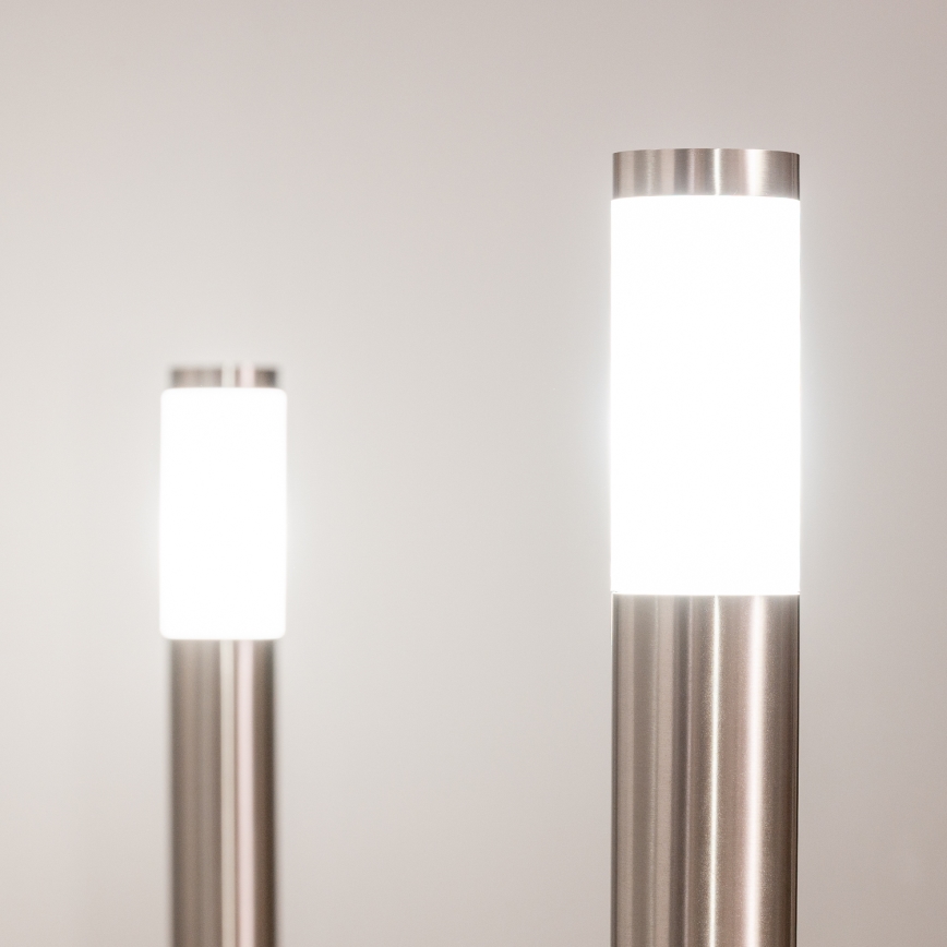 BRILAGI - dimmbare LED RGBW-Außenleuchte ELIA 1xE27/6,5W/230V 2700-6500K IP44 Wi-Fi 50 cm matt-chrom