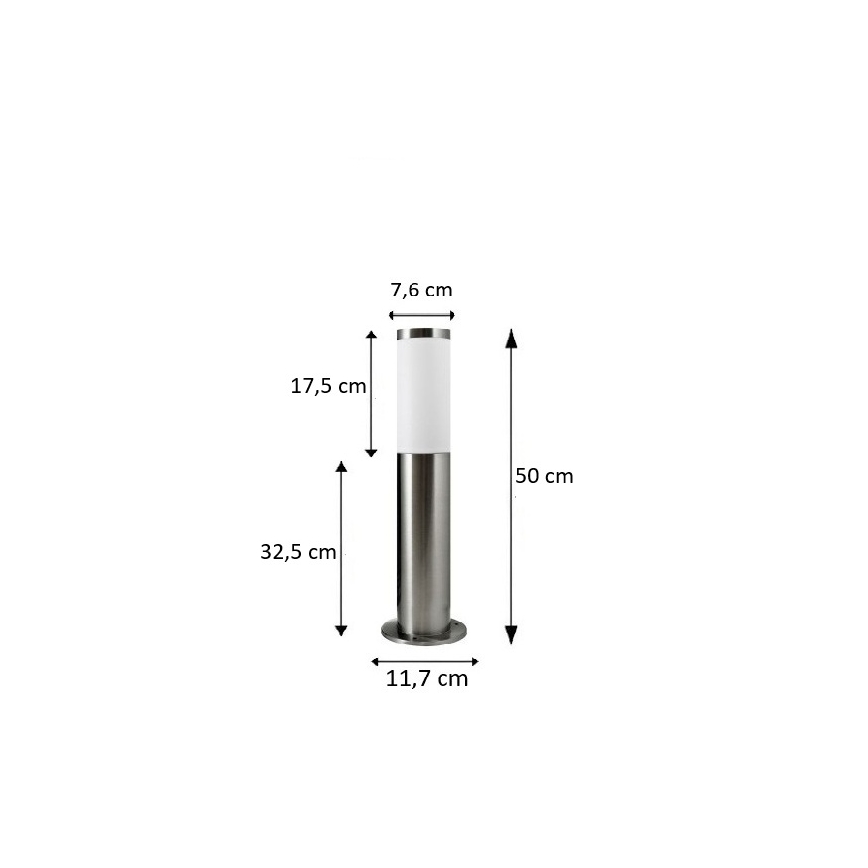 BRILAGI - dimmbare LED RGBW-Außenleuchte ELIA 1xE27/6,5W/230V 2700-6500K IP44 Wi-Fi 50 cm matt-chrom