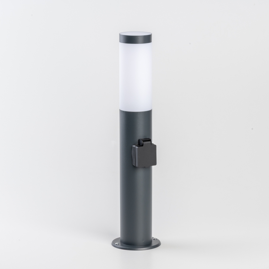 BRILAGI - LED RGBW dimmbare Außenleuchte mit Steckdose ELIA 1xE27/6,5W/230V 2700-6500K IP44 Wi-Fi 50 cm Anthrazit