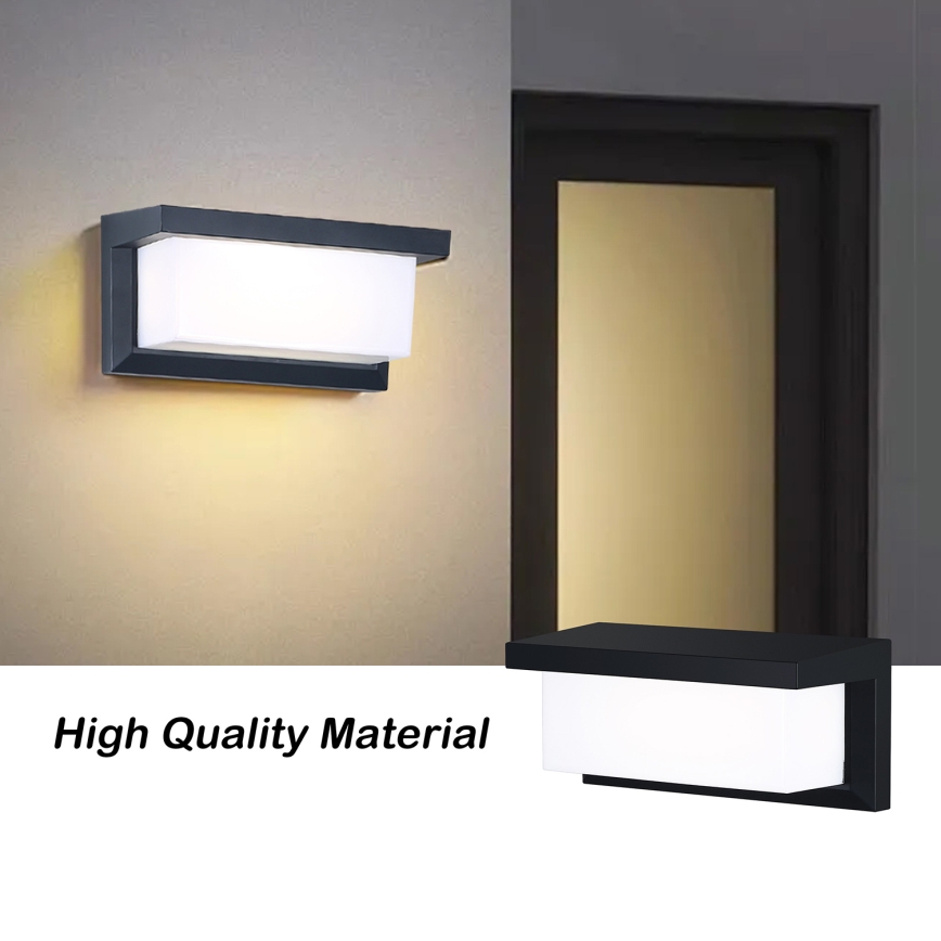 BRILAGI - LED RGBW dimmbare Außenwandleuchte BRICKY 1xE27/12W/230V 2700-6500K IP54 schwarz