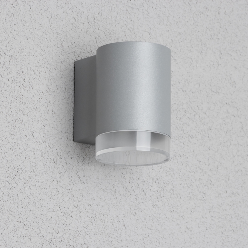 Brilagi - LED RGBW, dimmbar, Außen-Wandleuchte MATERA 1xGU10/4,8W/230V 3000K IP54 grau + Fernbedienung