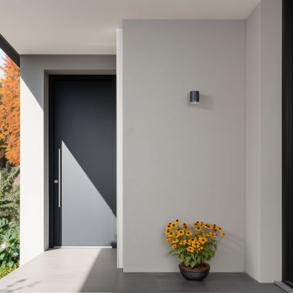 Brilagi - LED RGBW dimmbare Außenwandleuchte MATERA 1xGU10/6W/230V 3000K IP54 Anthrazit + Fernbedienung