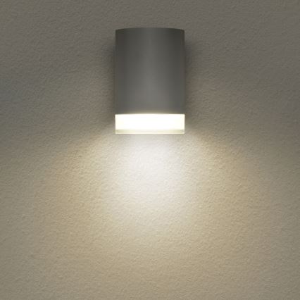 Brilagi - LED RGBW, dimmbar, Außen-Wandleuchte MATERA 1xGU10/6W/230V 3000K IP54 grau + Fernbedienung