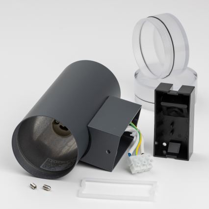Brilagi - LED RGBW dimmbare Außenwandleuchte MATERA 2xGU10/4,8W/230V 3000K IP54 anthrazit + Fernbedienung