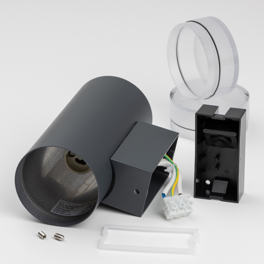 Brilagi - LED RGBW dimmbare Außenwandleuchte MATERA 2xGU10/4,8W/230V 3000K IP54 anthrazit + Fernbedienung