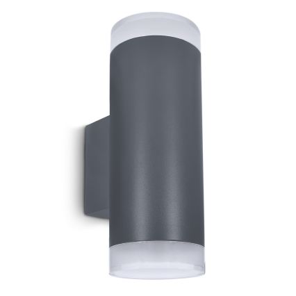 Brilagi - LED RGBW dimmbare Außenwandleuchte MATERA 2xGU10/4,8W/230V 3000K IP54 anthrazit + Fernbedienung