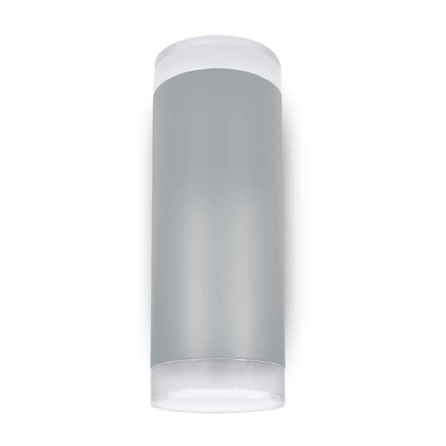 Brilagi - LED RGBW dimmbare Außen-Wandleuchte MATERA 2xGU10/4,8W/230V 3000K IP54 grau + Fernbedienung