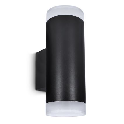 Brilagi - MATERA LED RGBW Außenwandleuchte, dimmbar, 2xGU10/4,8W/230V, 3000K, IP54, schwarz, inkl. Fernbedienung