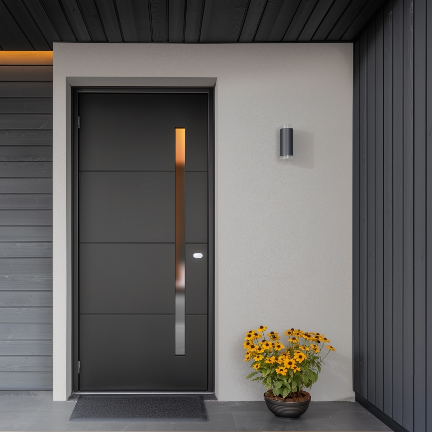 Brilagi - LED RGBW dimmbare Außenwandleuchte MATERA 2xGU10/6W/230V 3000K IP54 anthrazit + Fernbedienung