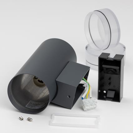 Brilagi - LED RGBW dimmbare Außenwandleuchte MATERA 2xGU10/6W/230V 3000K IP54 anthrazit + Fernbedienung