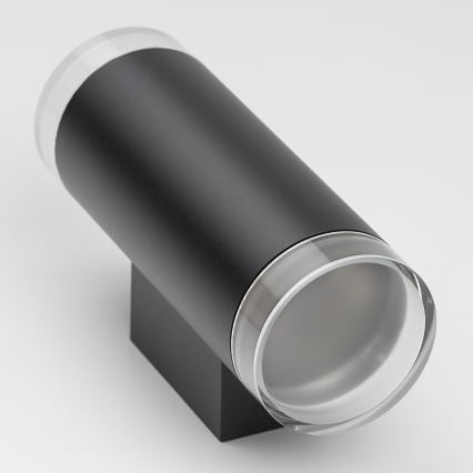 Brilagi - MATERA LED RGBW Außenwandleuchte, dimmbar, 2xGU10/6W/230V, 3000K, IP54, schwarz, inkl. Fernbedienung