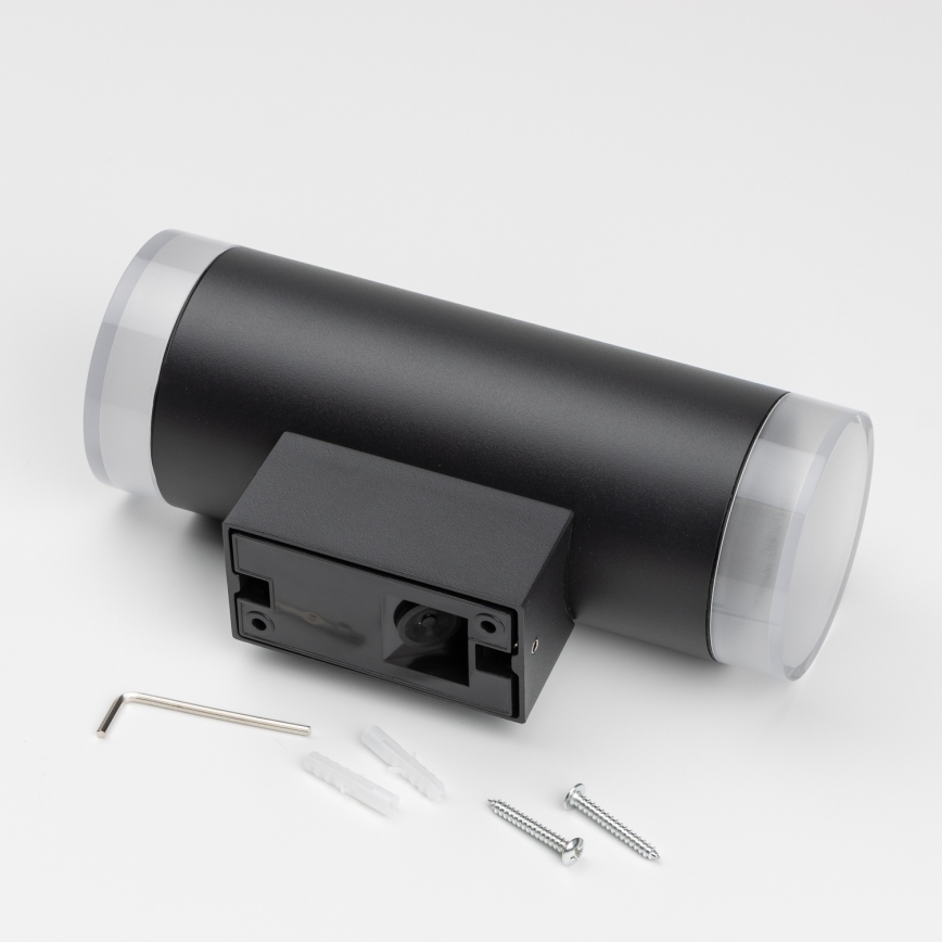 Brilagi - MATERA LED RGBW Außenwandleuchte, dimmbar, 2xGU10/6W/230V, 3000K, IP54, schwarz, inkl. Fernbedienung