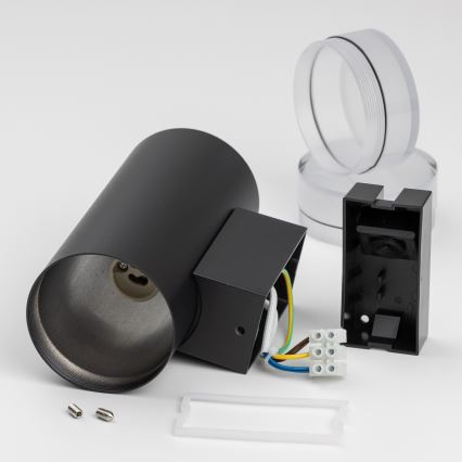 Brilagi - MATERA LED RGBW Außenwandleuchte, dimmbar, 2xGU10/6W/230V, 3000K, IP54, schwarz, inkl. Fernbedienung