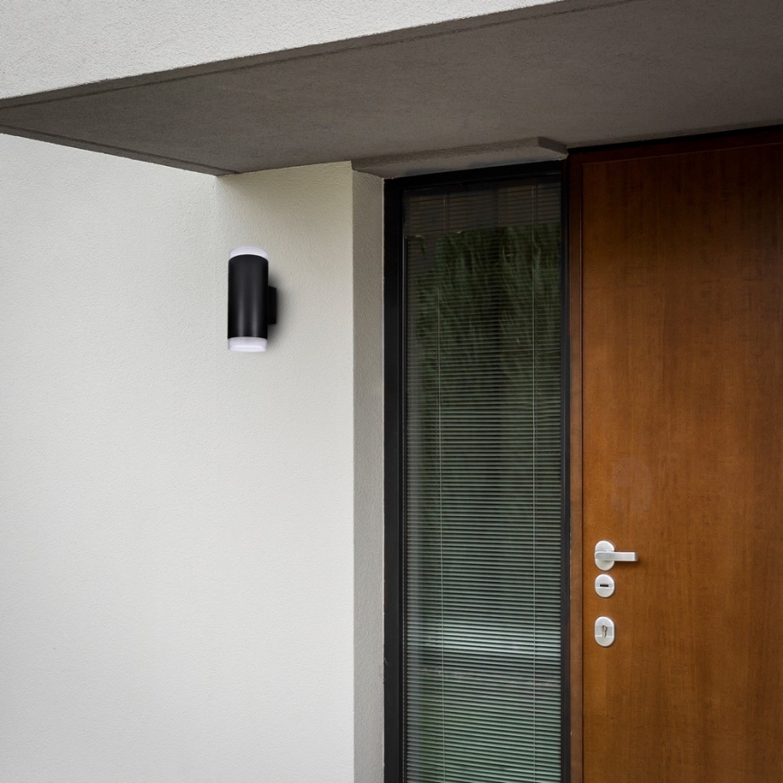 Brilagi - MATERA LED RGBW Außenwandleuchte, dimmbar, 2xGU10/6W/230V, 3000K, IP54, schwarz, inkl. Fernbedienung