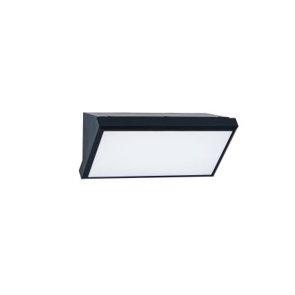 Brilagi - LED RGBW dimmbare Außenwandleuchte TRIANGLE 1xE27/15W/230V 2700–6500K IP65 schwarz