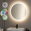 BRILAGI - LED RGBW beheizter Badezimmerspiegel AVA PRO LED/18W/230V Ø 60 cm IP44 CRI 90 dimmbar + CCT