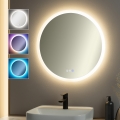 Brilagi - LED RGBW beheizter Badezimmerspiegel CLARA PRO LED/18,5W/230V Ø 60 cm IP44 CRI 90 dimmbar + CCT