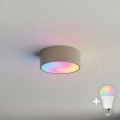 BRILAGI - LED RGBW dimmbar Badezimmer-Deckenleuchte CLARE 1xE27/12W/230V 2700-6500K Ø 20 cm IP54 beige