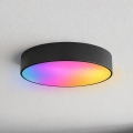 Brilagi - LED RGBW dimmbar Badezimmer-Deckenleuchte CLARE 3xE27/9W/230V 2700-6500K Ø 40 cm IP54 Wi-Fi schwarz