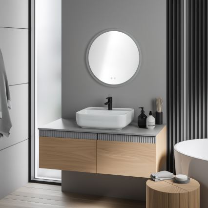 Brilagi - LED RGBW beheizter Badezimmerspiegel CLARA PRO LED/19W/230V Ø 60 cm IP44 CRI 90 dimmbar + CCT + Fernbedienung