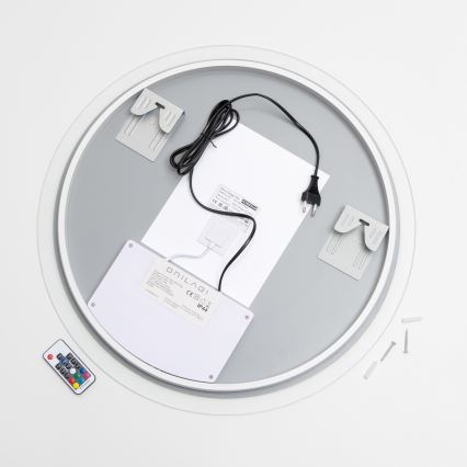 Brilagi - LED RGBW beheizter Badezimmerspiegel CLARA PRO LED/19W/230V Ø 60 cm IP44 CRI 90 dimmbar + CCT + Fernbedienung