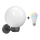 Brilagi - LED RGBW dimmbare Außen-Wandleuchte HARBOR 1xE27/9W/230V 2700–6500K IP33 anthrazit/weiß